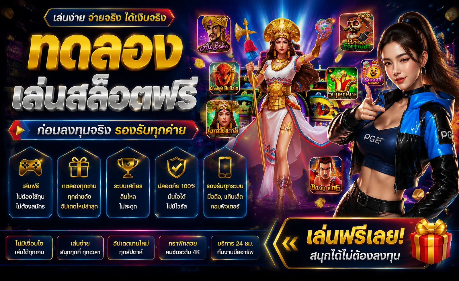 ทดลองเล่นสล็อตฟรีทุกค่ายที่ SAWAN246